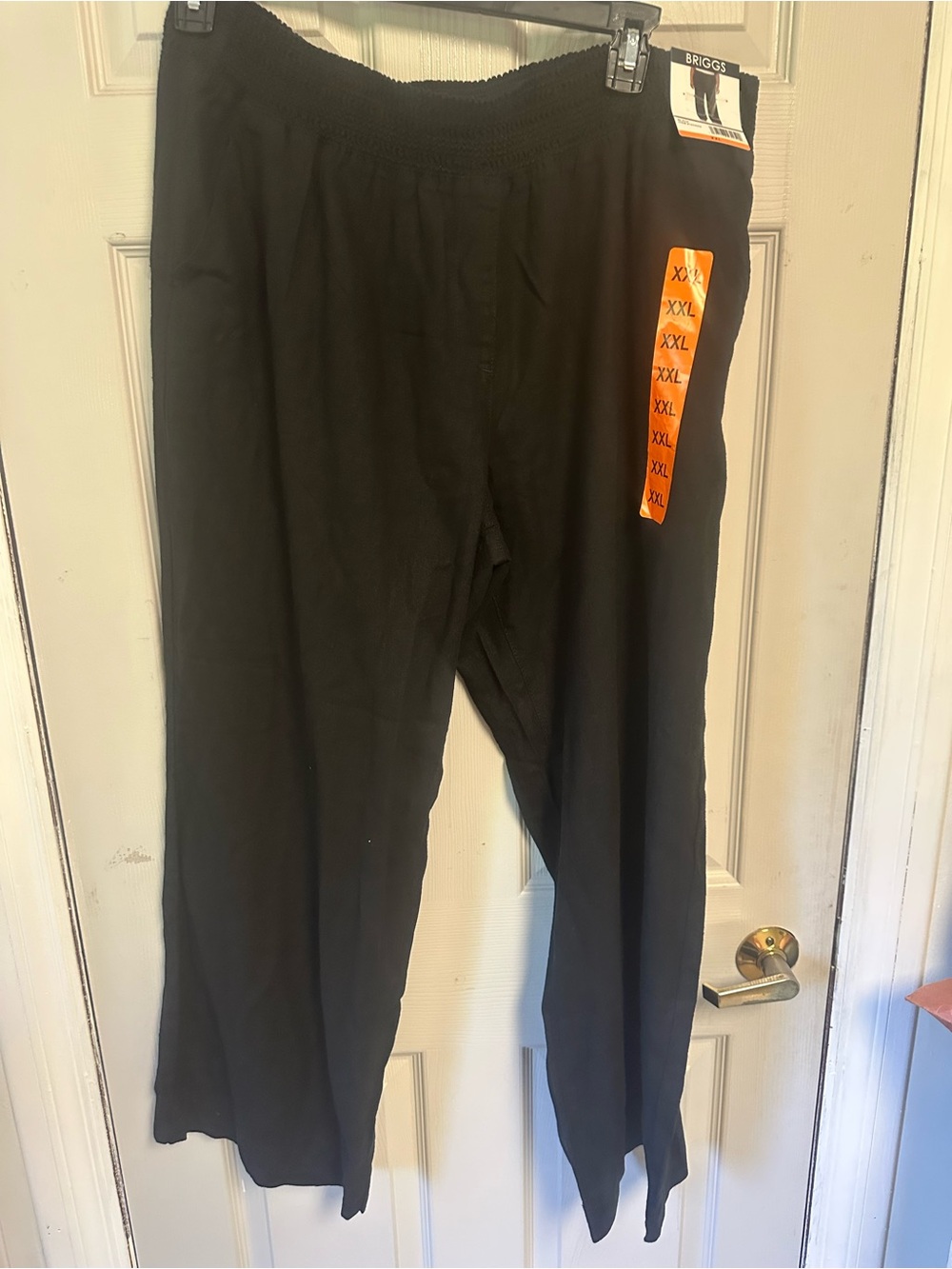 Women's Black Elastic Waist Lounge Pants xxl